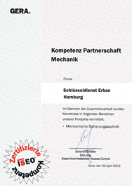 eigescanntes ISEO Zertifikat